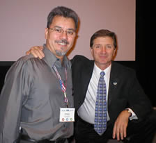 Dr. Miranda and Rod Machado