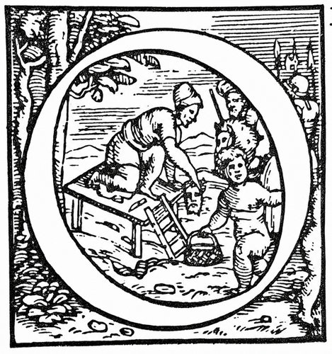 vesalius Initial slanted O 1555 vesalius Initial slanted O 1555